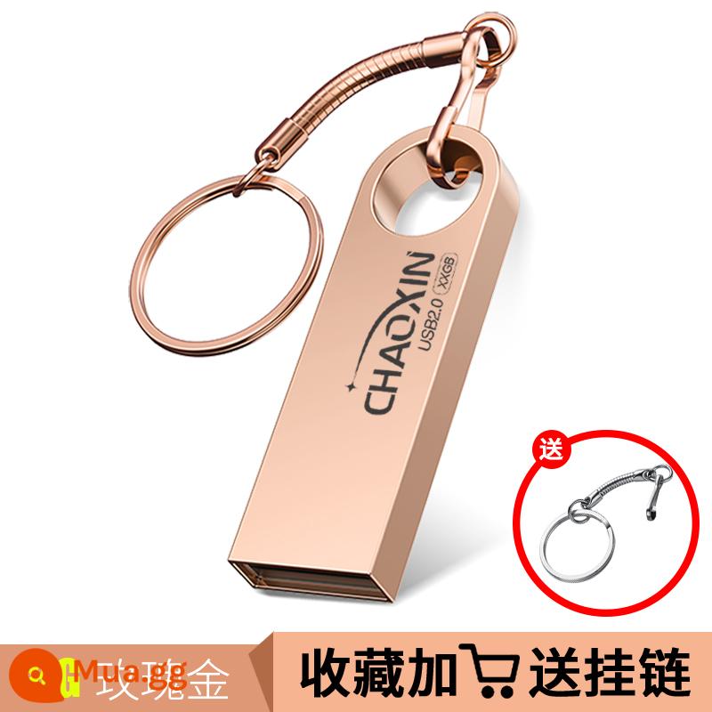 Ổ đĩa bút 128g tốc độ cao cho ô tô Ổ đĩa bút USB dung lượng lớn điện thoại di động đích thực máy tính sử dụng kép logo tùy chỉnh dung lượng lớn sáng tạo - ⑧G bột tròn [giá đặc biệt]