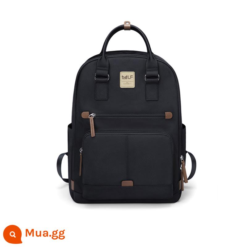 Ba lô golf nữ 2022 MỚI LAPTOP FASHING TRƯỜNG SINH VIÊN TAP SINH VIÊN TRƯỜNG CAO CẤP TRƯỜNG CAO CẤP CAO CẤP BACKPACK GIRL - màu đen lịch lãm.