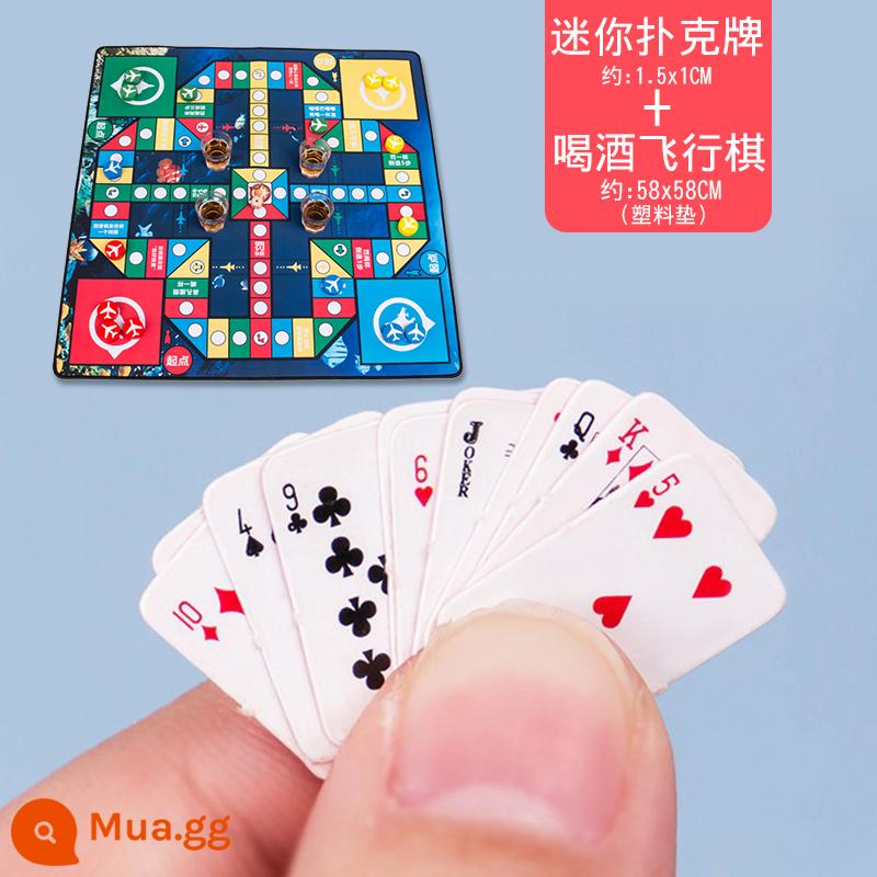 Trẻ Em Bỏ Túi Mini Chơi Bài Dễ Thương Xếp Hình Nhỏ Solitaire Cha Mẹ Và Con Trò Chơi Máy Tính Douyin Đồ Chơi Tương Tác - Poker mini + uống cờ bay