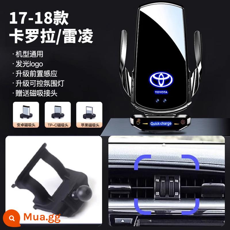 Giá đỡ điện thoại xe hơi Toyota CorollaCAMRY Ralink Asia Dragon Hanlanda Rongfang trang trí giá đỡ điện thoại xe hơi đặc biệt - [17-18 Corolla/Ralink] Sạc nhanh siêu không dây