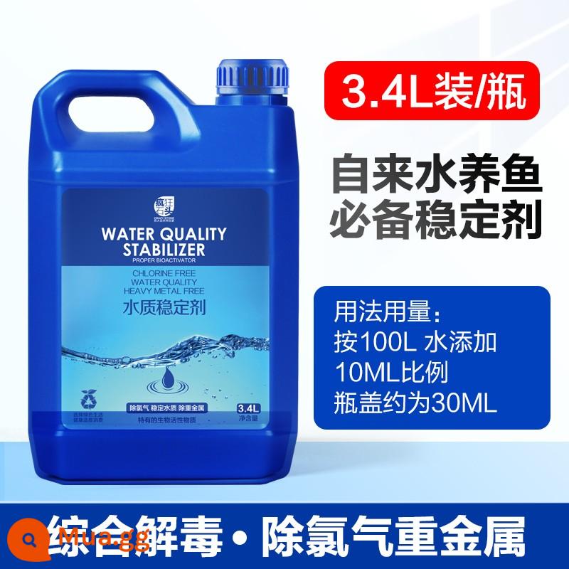 Ổn định chất lượng nước bể cá đặc biệt khử clo đại lý hồ cá nước máy khử clo ổn định nước nuôi cá nguồn cung cấp máy lọc - Chất ổn định chất lượng nước 3,4L/thùng