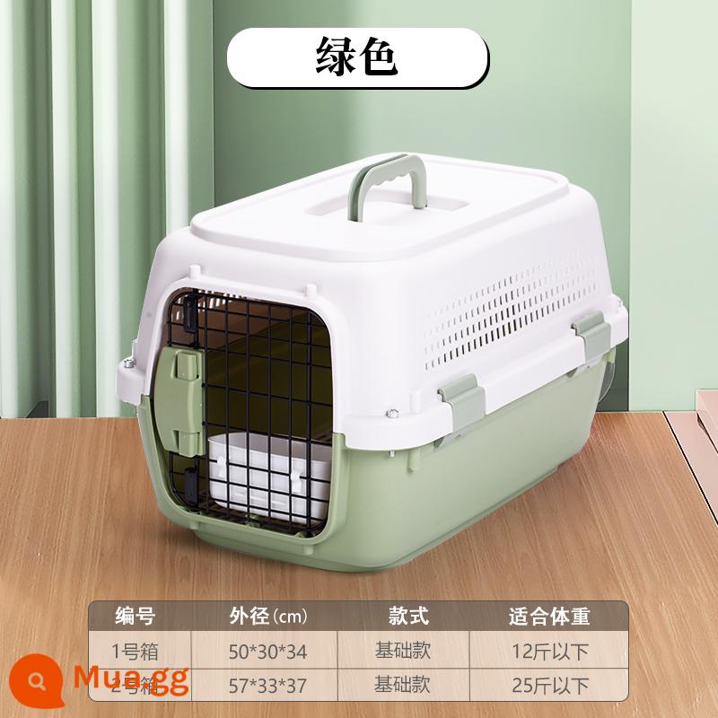 Pet air box cat check box dog out xe xách tay lồng chó chó vừa và nhỏ vali Air China - Mô hình Boeing [xanh]