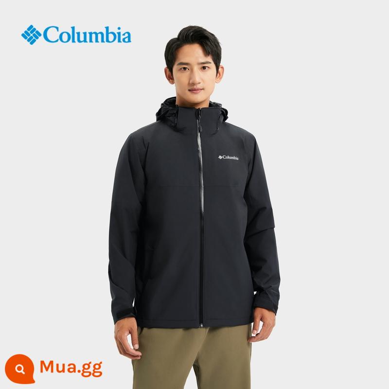 [Phong cách tương tự như Jiang Qiming] Áo khoác chống nước nam nữ mới của Columbia Outdoor 23 mùa thu đông - 010 đen than chì (nam nữ giống nhau)