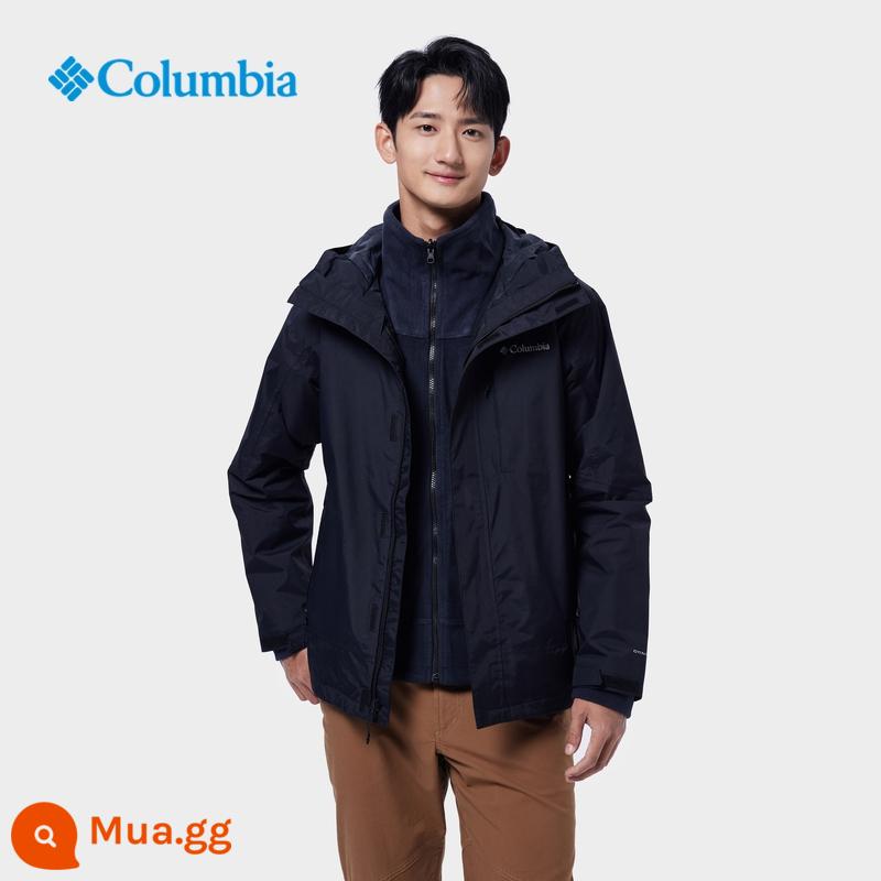 Columbia ngoài trời 22 mùa thu đông nam mới chống thấm nước và chống gió áo khoác nỉ 3 trong 1 áo khoác WE5049 - 010