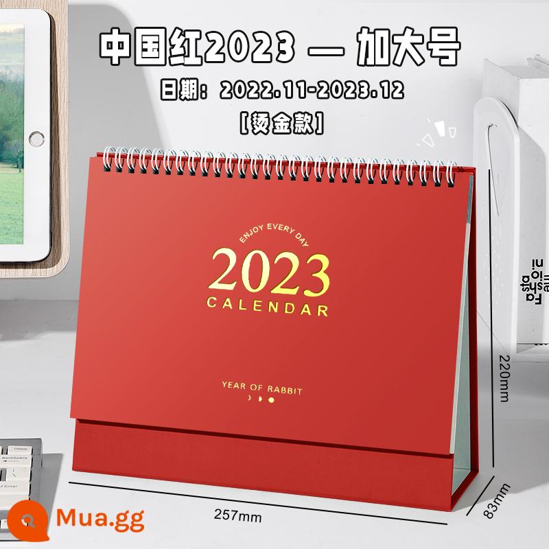 lịch để bàn 2023 trang trí máy tính để bàn notepad lịch 2022 sáng tạo kế hoạch tùy chỉnh đơn giản lịch bấm lỗ lịch năm con thỏ này lịch văn phòng công ty mini dễ thương - China Red 2023|Nâng cấp và dày lên (kích thước cực lớn)