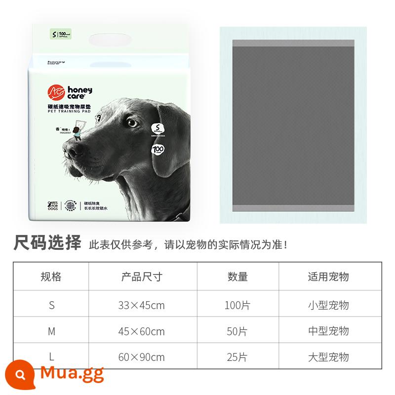 Honeycare Dog Nước tiểu Cushion Mèo với cuộc sống tốt cho thú cưng Dehumanza, miếng làm mát hấp thụ nước - [Cổ Điển] Công Nghệ Khử Mùi Than Tre