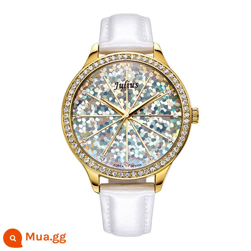 Đồng hồ cặp nữ Julishi đồng hồ cặp nam nữ niche light luxury có lịch cao cấp sense 2022 new watch - Bạch kim #791