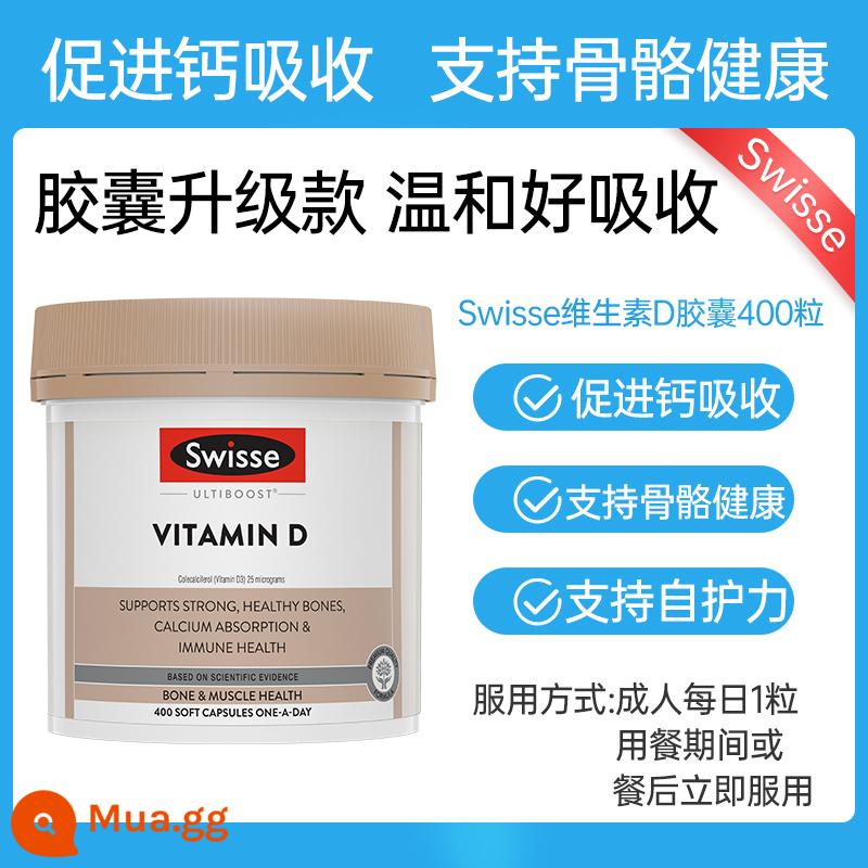 Swisse vitamin bone strength ammonia chondroitin viên canxi chăm sóc xương khớp người trung niên và người cao tuổi nhập khẩu từ Úc tăng cường collagen xương - [Khuyến nghị kết hợp + Vitamin D] Nâng cấp viên nang, dịu nhẹ và dễ hấp thu, 400 viên