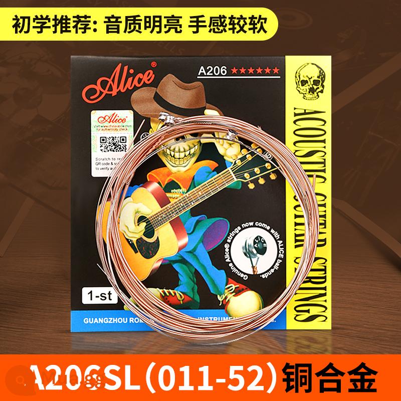 Bộ dây đàn guitar alice Alice bộ 6 dây đàn guitar acoustic dân gian trọn bộ dây đơn 1 dây chống gỉ - 4 dây 1 + 2 dây 2