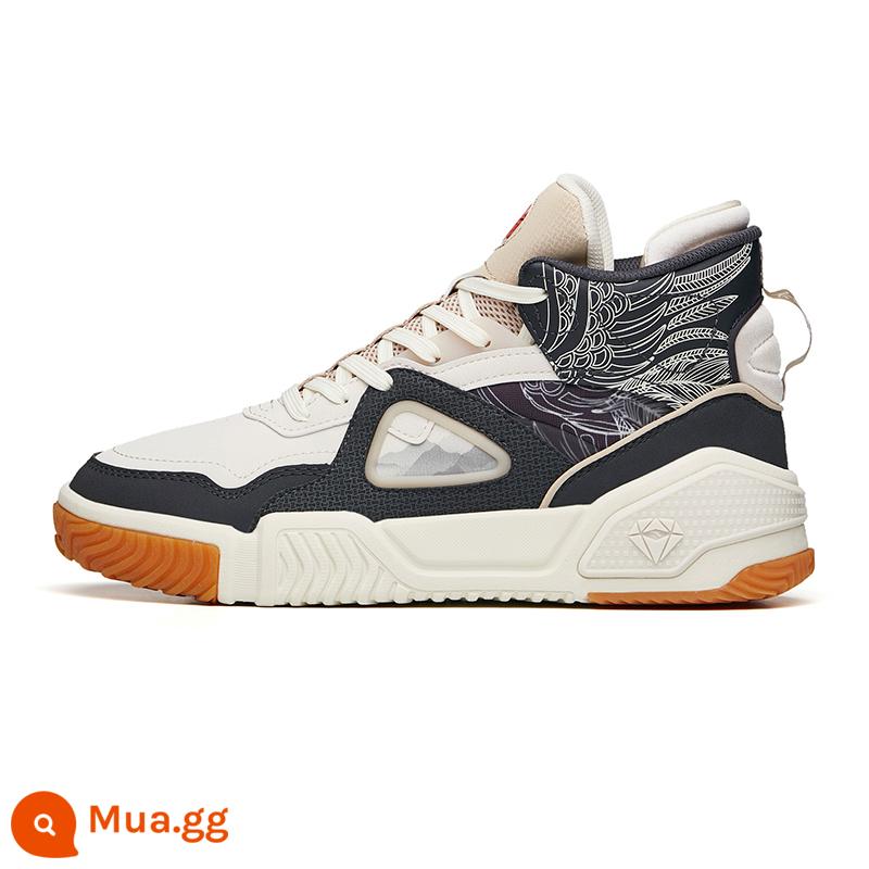 Anta Flame Plus Nhung Giày Sneaker Nam Mùa Đông 2022 Da Dày Ấm Thể Thao Nam 112148088 - 112148088-7 Xám carbon/xám bùn/xám nâu nhạt không có nhung