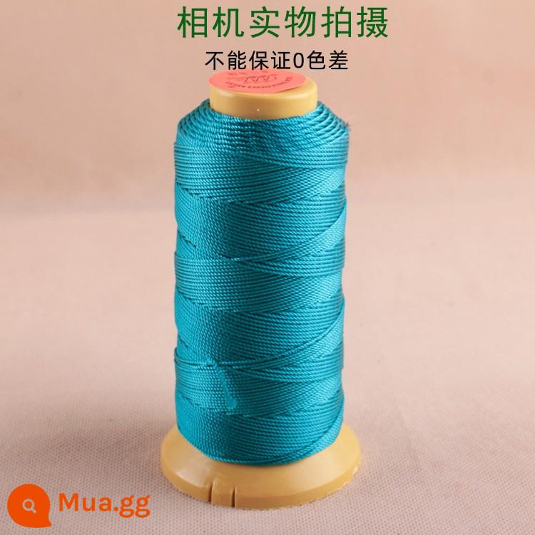 Dây hiệu ba con cá vàng làm mặt dây chuyền handmade sợi chỉ xâu chuỗi hạt đeo tay 3 6 sợi làm dây đỏ tua rua - Peacock Blue (số màu: 2109) 9 lượt chia sẻ