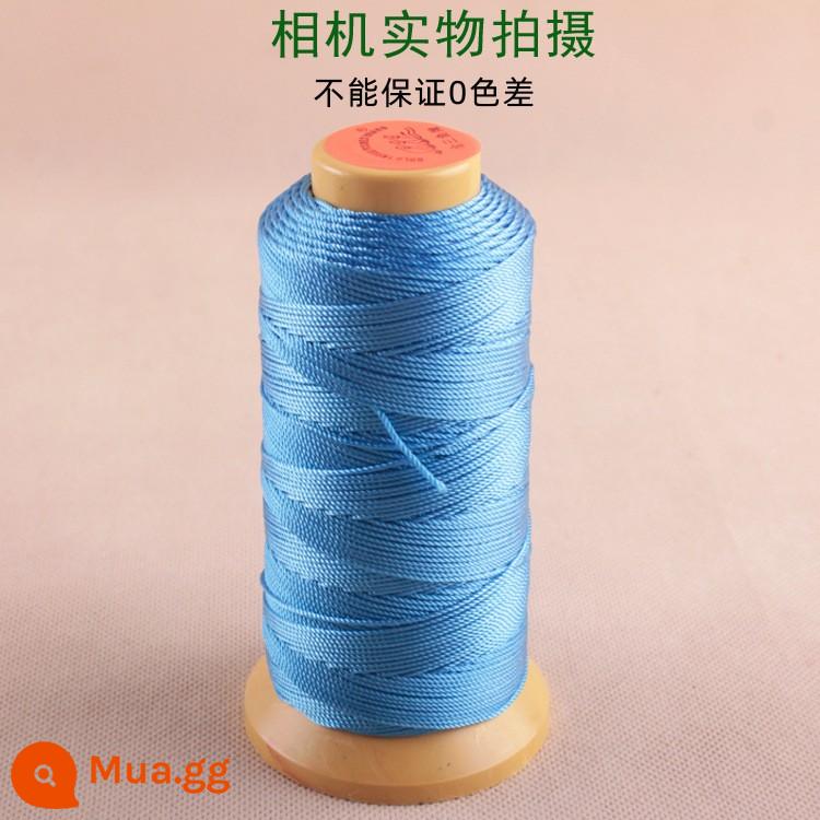 Dây hiệu ba con cá vàng làm mặt dây chuyền handmade sợi chỉ xâu chuỗi hạt đeo tay 3 6 sợi làm dây đỏ tua rua - Xanh da trời (mã màu: 4406) 9 lượt chia sẻ