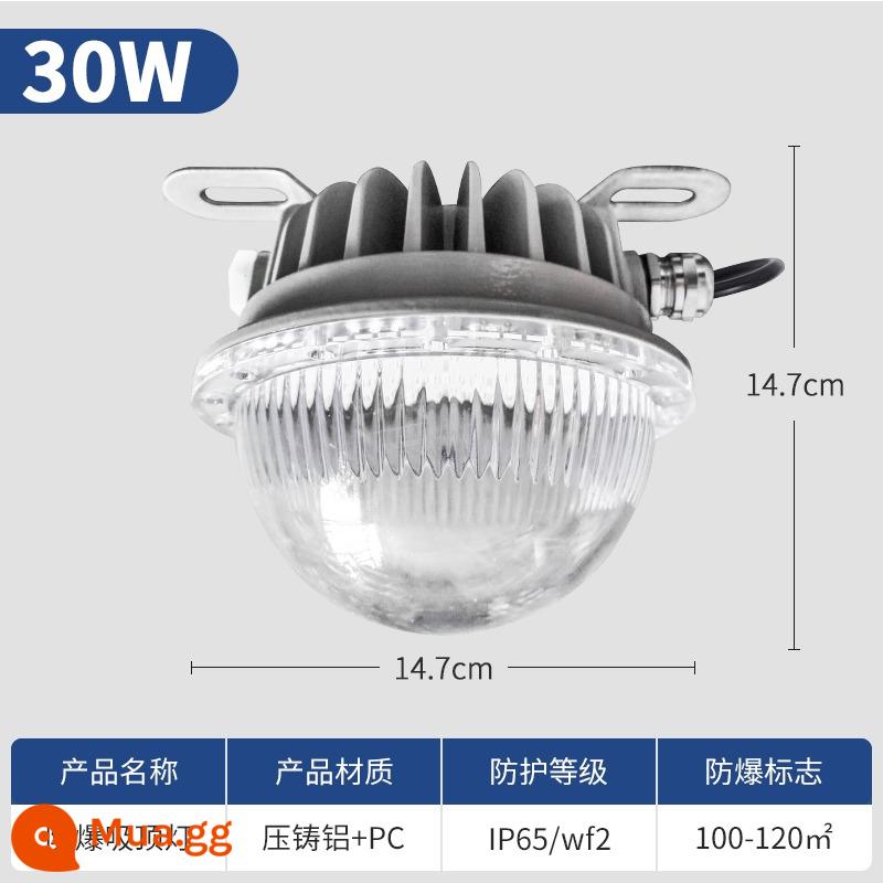 Đèn chống cháy nổ led chiếu sáng nhà kho nhà xưởng 100W chao đèn trần nhà bếp chống cháy nổ trạm xăng đèn công nghiệp và khai thác mỏ - Đèn chống cháy nổ trần EX tiêu chuẩn quốc gia 30W