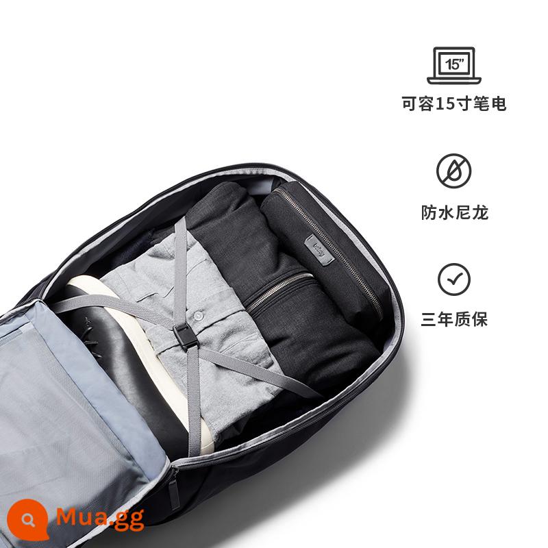 Bellroy Australia Transit Backpack 28L balo du lịch lên máy bay dung tích lớn bảo vệ môi trường - Màu đen tuyền 28L đựng được laptop 15 inch