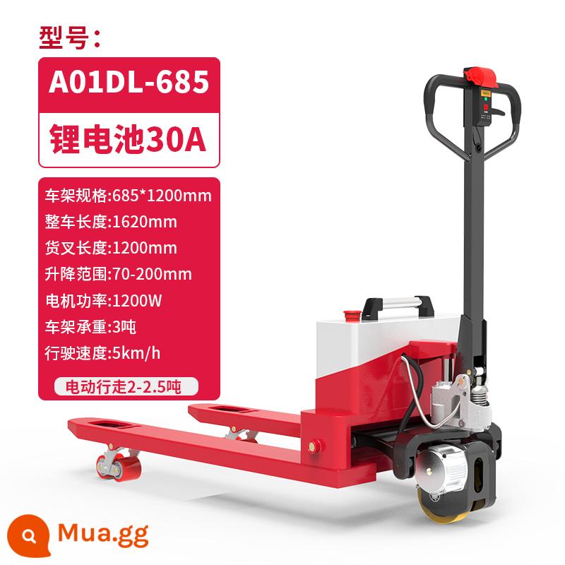 Xe nâng điện 2 tấn leo núi bán điện gia súc 3 tấn xe điện thủy lực xe tải pallet kho xe nâng pallet pin lithium - Pin lithium bán điện 3 tấn/685*1200/30A thích hợp cho việc leo núi