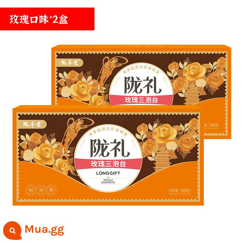 Longcai Tang Lào Lan Châu Sanpo Tea Tea Tea Gansu đặc sản Bow - Bàn ba bong bóng hương hoa hồng * 2 hộp