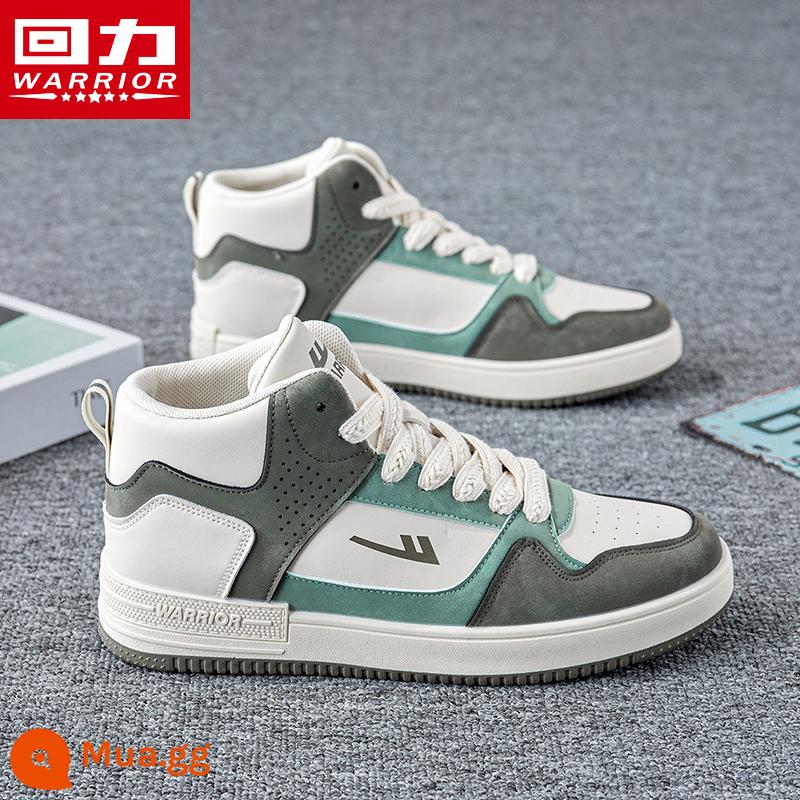 Back Force Shoe Giày cao -Giày nhỏ màu trắng 2022 Vụ nổ Autumn Ins Tide Model Model AJ Giày Nữ Sneakers Nữ dày - 1939 mét xanh