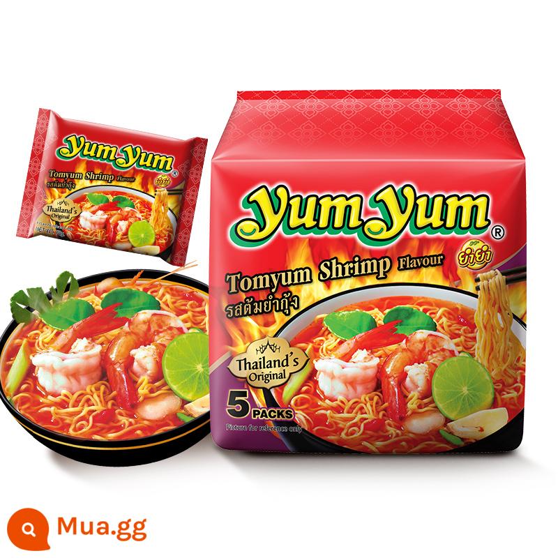 Yangyang súp âm mùa đông kiểu Thái mì ăn liền tôm chua nóng yumyum túi thực phẩm ăn liền mì ăn liền ramen mì gà tây cửa hàng hàng đầu - 5 túi] Súp Tom Yum [Trong] Mì Súp 70g*5