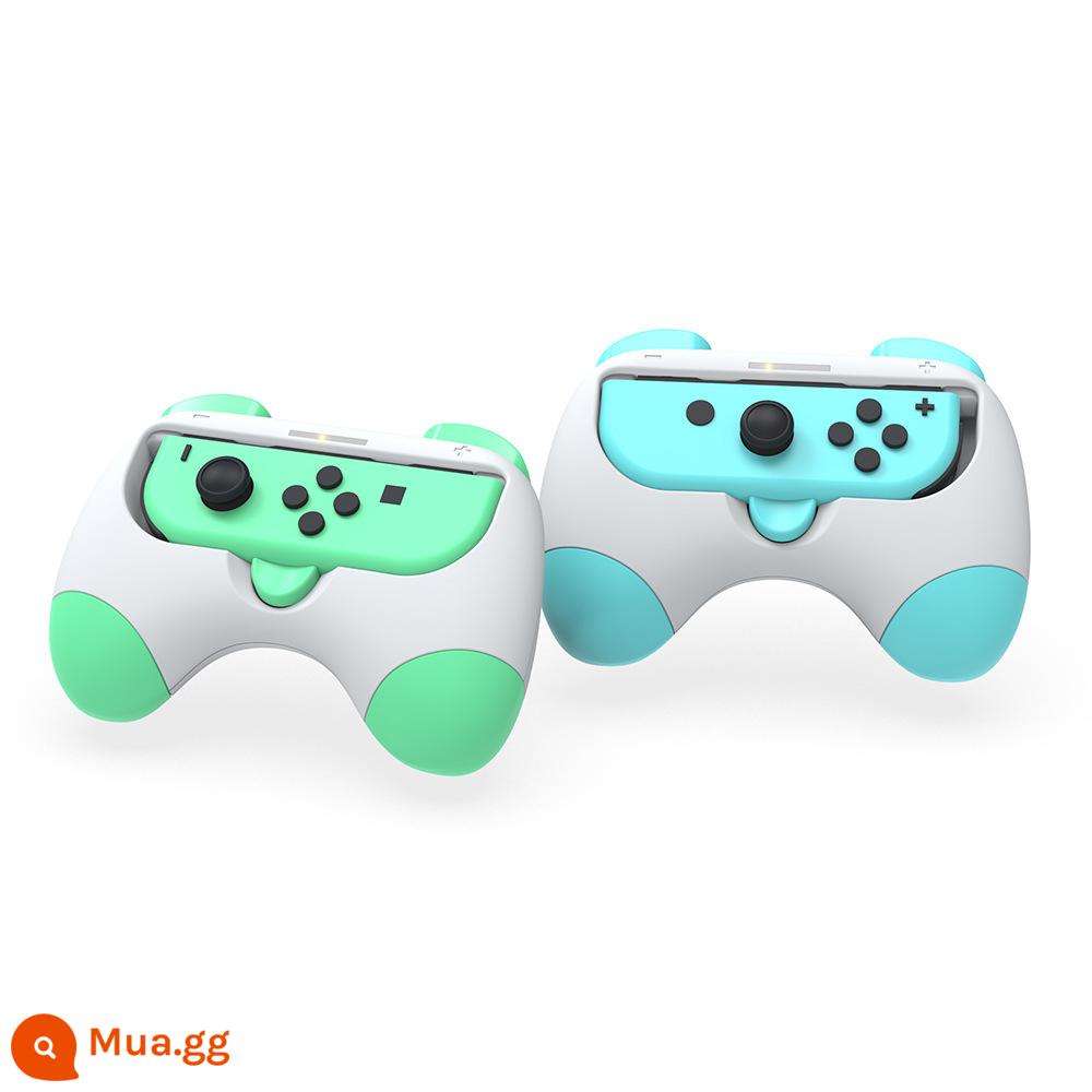 NSM switch handle grip pro game Phụ kiện Nintendo ns thiết bị bên ngoài thiết bị ngoại vi joycon grip set - Cặp gắp phiên bản Q [xanh + xanh] (thường dùng cho switch/oled)