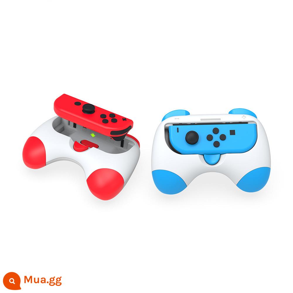 NSM switch handle grip pro game Phụ kiện Nintendo ns thiết bị bên ngoài thiết bị ngoại vi joycon grip set - Tay cầm phiên bản Q [đỏ + xanh] một cặp switch/oled phổ thông