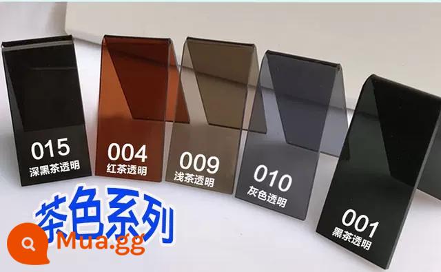 Màu sắc tùy chỉnh trong suốt Acrylic màu plexiglass tấm acrylic tấm nhựa đỏ vàng xanh xử lý khắc - Màu nâu