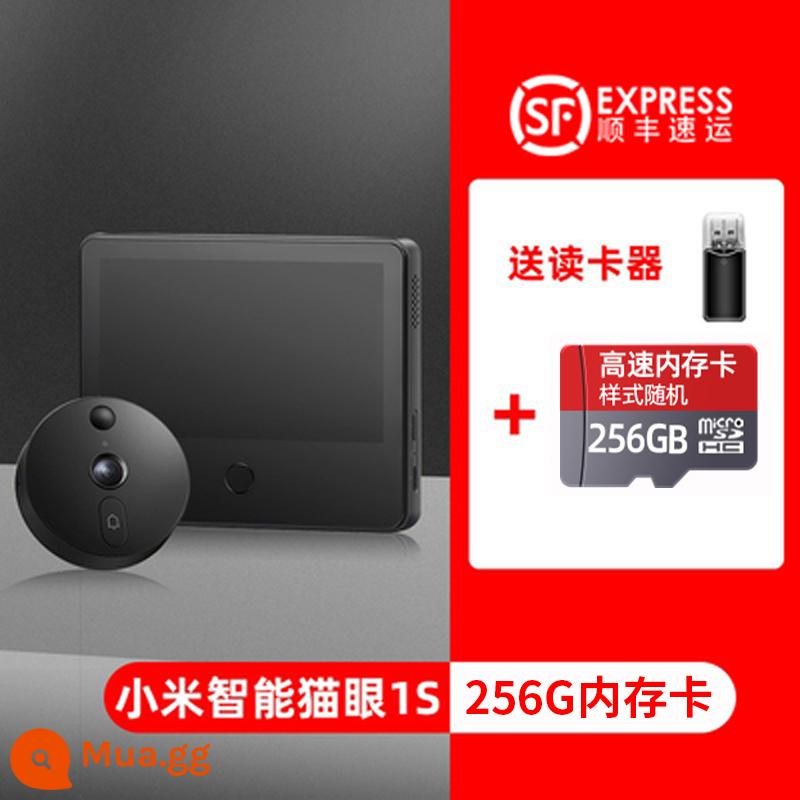 Xiaomi Smart Cat Eye 1S Gate Bell thông minh điện tử không dây nhà máy ảnh điều khiển từ xa Giám sát thông minh Tầm nhìn ban đêm chống lại cửa - [SF Express] Thẻ Xiaomi Smart Maoyan 1S+ 256GB đi kèm đầu đọc thẻ