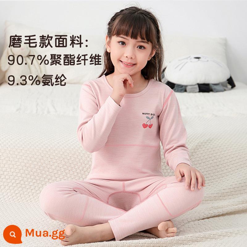 Catman Bé Gái Quần Áo Mùa Thu Quần Vệ Sinh Trẻ Em Lớn Bé Gái Cotton Bộ Đồ Lót Trẻ Em Thanh Thiếu Niên Cotton Nguyên Chất Bộ Đồ Ngủ Áo Len Cotton - M21829 - kiểu dáng tròn