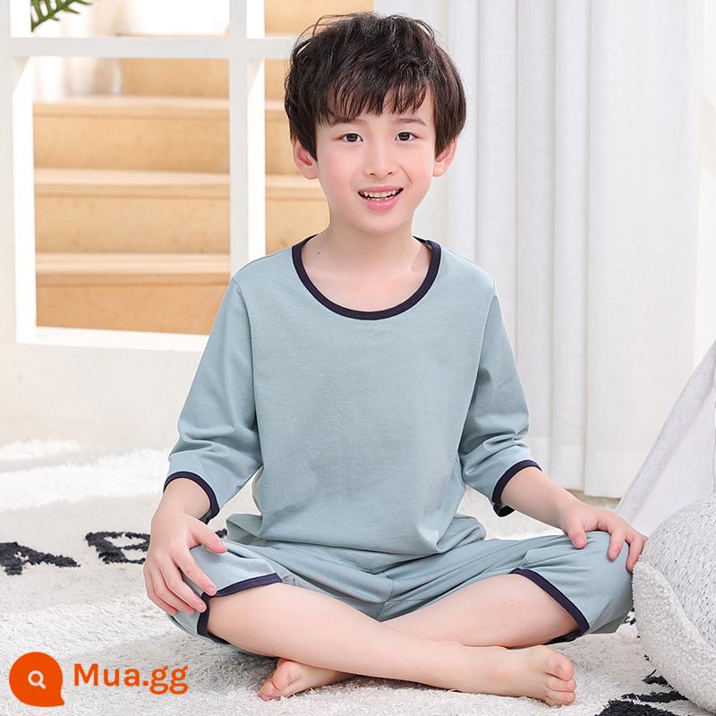 Cat Man Bé Trai Bộ Đồ Ngủ Cotton Bé Trai Cotton Ngắn Tay Trẻ Em Điều Hòa Phục Vụ Tại Nhà Mùa Hè Phần Mỏng - MR19153HL