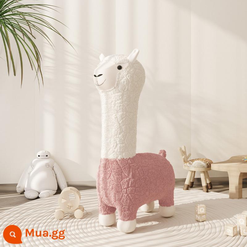 Alpaca Ghế Phòng Khách Động Vật Trang Trí Lưới Đỏ Sáng Tạo Búp Bê Phân Tân Gia Nhà Mới Tặng Di Chuyển Quà Tặng - Mô hình giọng nói thông minh - alpaca lớn màu hồng (lông cừu mềm và dày)