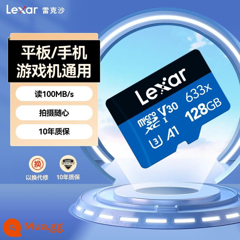 Thẻ nhớ Lexar 128G 1T điện thoại di động máy bay không người lái Thẻ nhớ MicroSD TF 256G cửa hàng hàng đầu - 633X 128GB(100MB/giây)