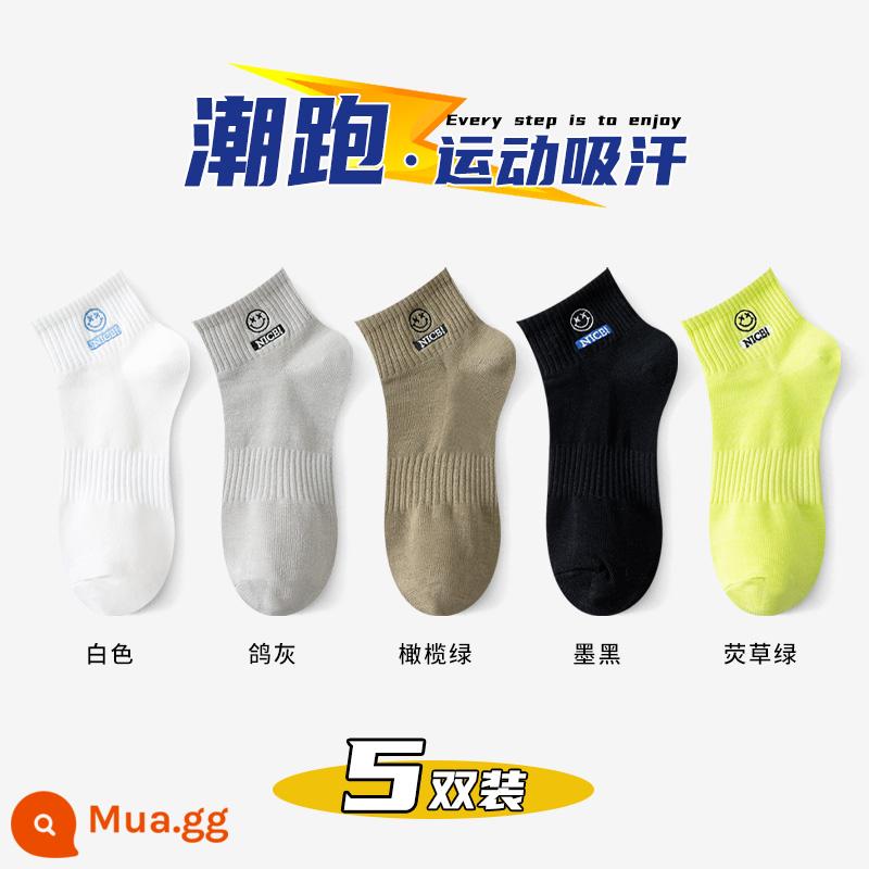 Vớ nam nam cotton nguyên chất Plus nhung dày mùa đông giữa ống tất cotton khử mùi chống vận động viên vớ thể thao - Tất kết hợp đôi F-5