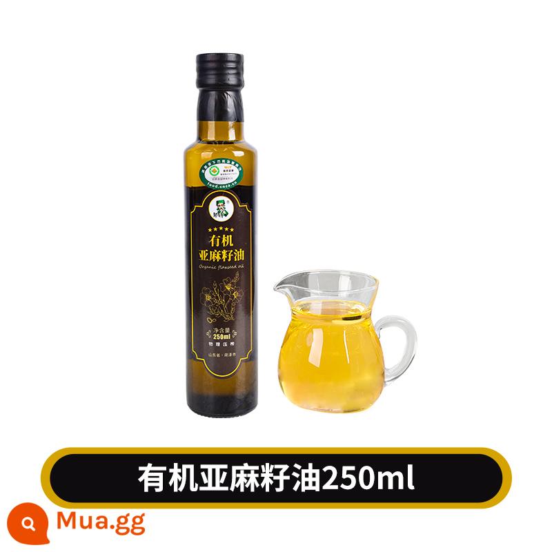 Dầu hạt lanh hữu cơ 500ml chính hãng cửa hàng hàng đầu dầu hạt lanh ăn được ép lạnh nguyên chất hạng nhất nhiệt độ thấp cho phụ nữ mang thai - Dầu hạt lanh hữu cơ 250ml