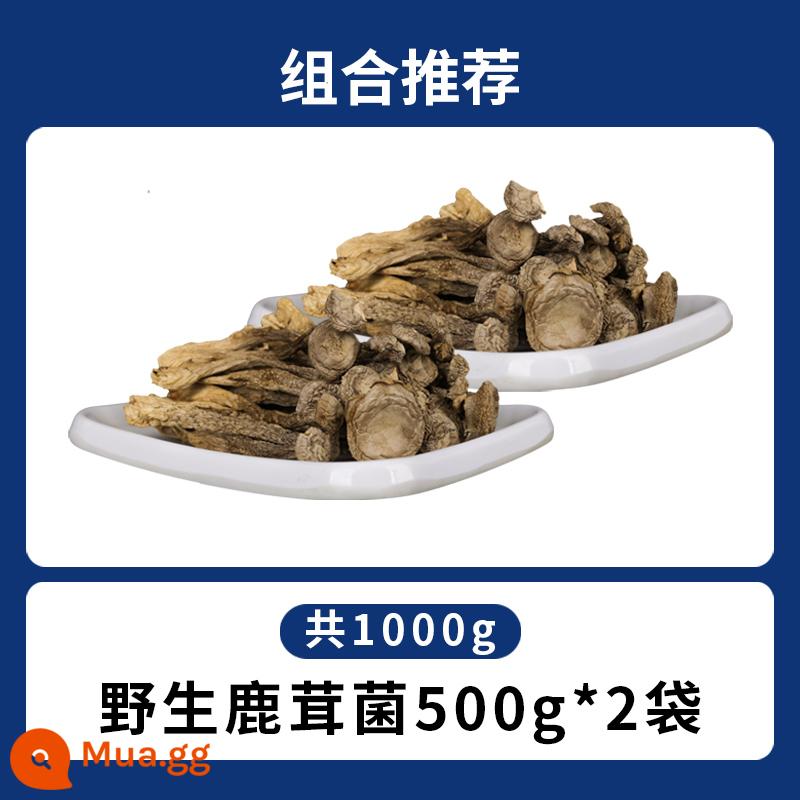 Nấm nhung hươu Hàng khô 500g Nấm nhung hươu Thành phần súp nấm đông bắc Nấm ăn được Nấm hoang dã - 1000g