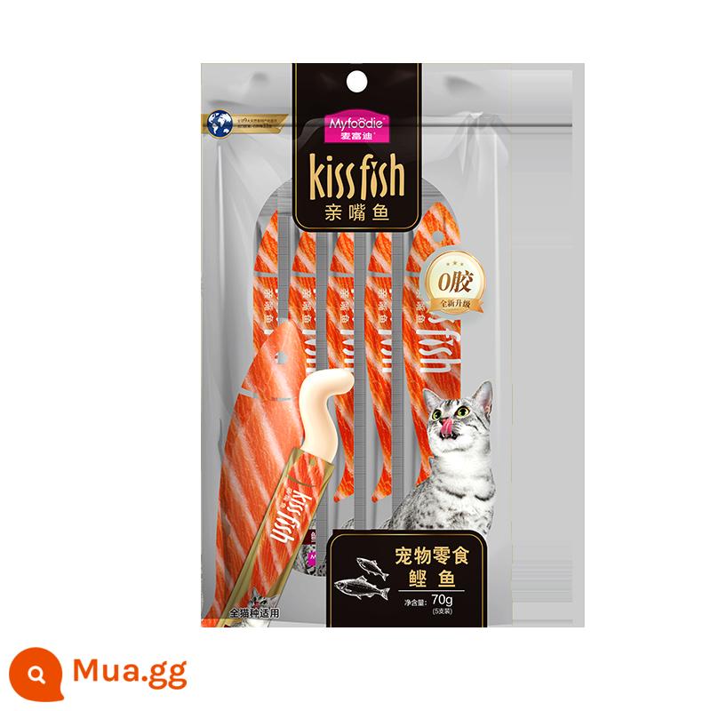 McFoody Cat Strips 100 Miếng 30 Miếng Nguyên Hộp Kiss Cá Sữa Dê Túi Đựng Thực Phẩm ướt Đồ Ăn Nhẹ Cho Mèo Thức Ăn Đóng Hộp Cho Mèo - [Cổ điển] Bonito