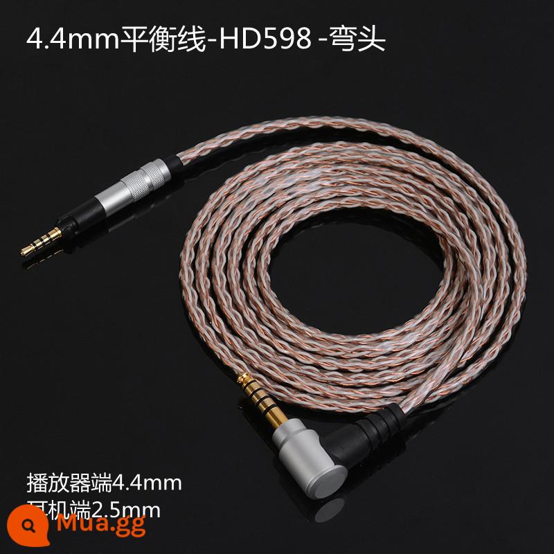 4.4 2,5mm Cân bằng HD560S HD400PRO518HD598 559 Tai nghe bảng Tai nghe bảng Gimboli - Đầu 4,4mm-HD560S-khuỷu tay (1,5 mét) đồng tinh thể đơn