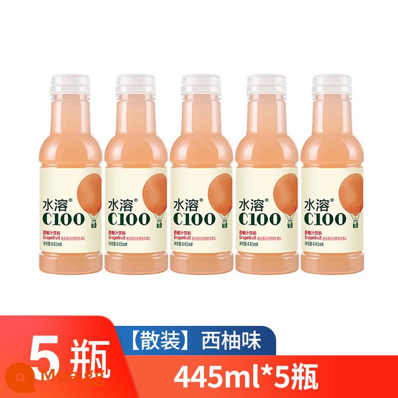 Nongfu Mountain Spring Nước hòa tan C100 Hương chanh 445ml * 15 Chai Nước giải khát FCL Giá phê duyệt đặc biệt Bưởi vỏ xanh Hương cam - [5 chai]Hương bưởi 445ml