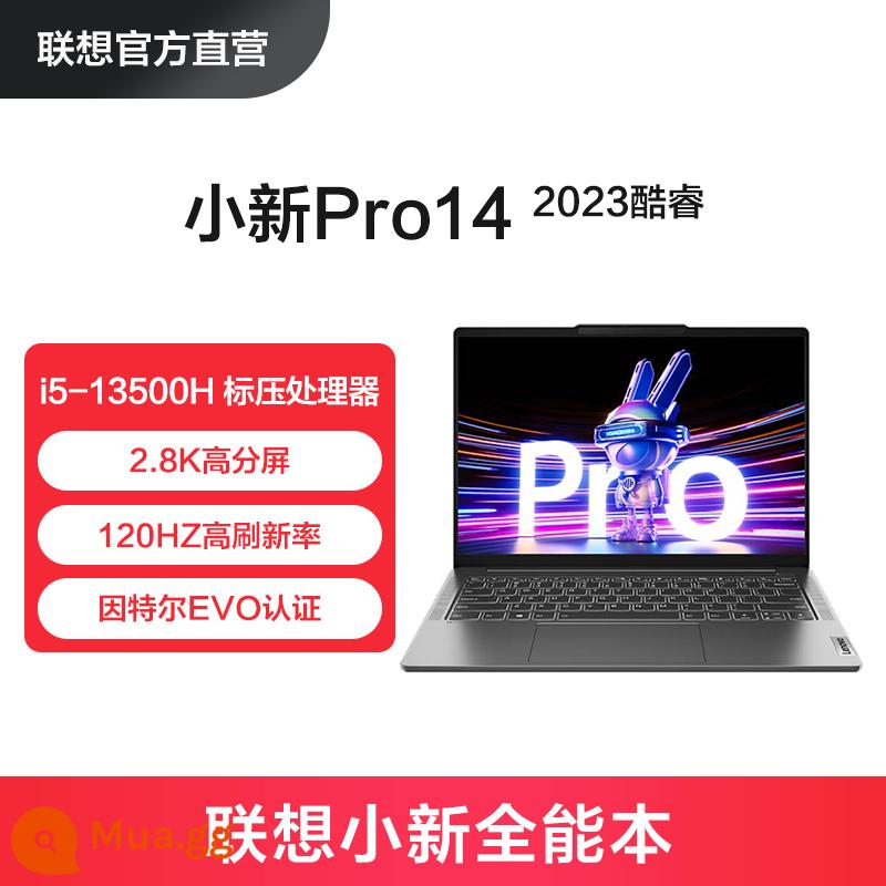 [Ra mắt sản phẩm mới] Lenovo Xiaoxin Pro14 Core thế hệ thứ 13 máy tính xách tay văn phòng nữ sinh viên văn phòng mỏng nhẹ Cửa hàng hàng đầu chính thức của Lenovo cùng kho - [Pro14]i5-13500H/đồ họa tích hợp/2,8K/120Hz/xám bồ câu/.