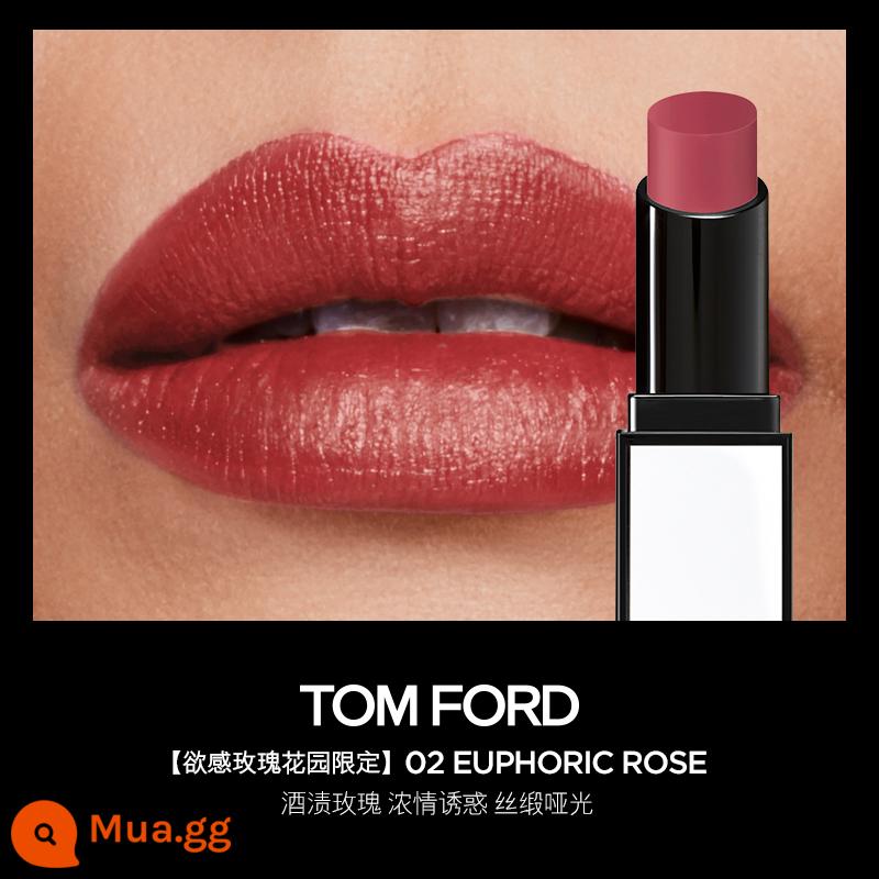 Son môi TF chính hãng mới 90FETE - [Son số lượng có hạn] 02 EUPHORIC ROSE