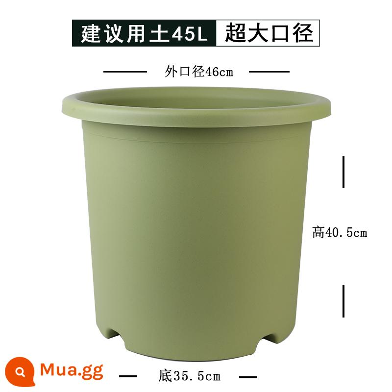 Nồi cực lớn 10 gallon hộ gia đình deepot chậu hoa nhựa tú cầu hoa hồng kiểm soát rễ nhựa núi xanh chậu cây - [Sâu số 14] Xanh vàng (1 chậu)