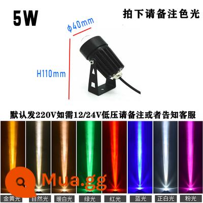 Miễn phí vận chuyển led3w trong nhà đèn sân khấu tủ trưng bày tủ rượu phòng ngủ nền tường ảnh đèn tường tổng thể tủ phản đèn - Model chống nước ánh sáng ấm áp 5W (ánh sáng tập trung)