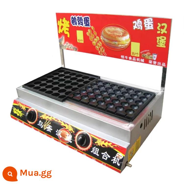 Xúc xích nướng giòn kết hợp Octopus Ball Baking Baking Bak - Bóng bạch tuộc, trứng chim