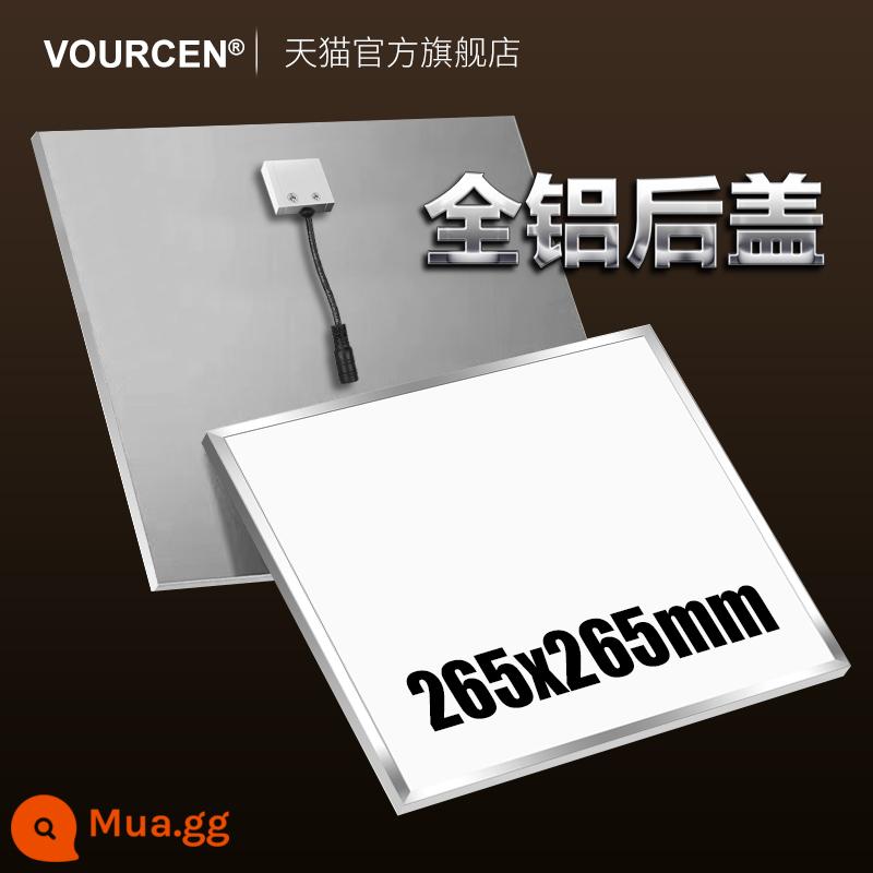 Bảng đèn Yuba tích hợp đèn LED ốp trần thay thế bấc phòng thay đồ nóng bảng điều khiển ánh sáng trung bình kích thước đèn - [26,5 * 26,5cm] Model hoàn toàn bằng nhôm 16W có độ bóng cao