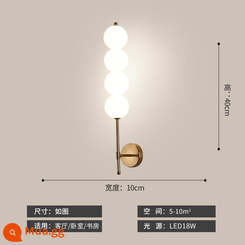 Đèn tường phòng ngủ phòng khách nền đèn tường hiện đại tối giản lưới màu đỏ sáng tạo đèn cầu thang lối đi hành lang đèn ngủ - bầu vàng