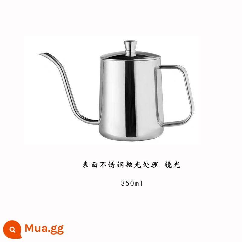 Mini Tai-Móc Cà Phê Rửa Tay Bình Inox 304 Miệng Dài Mịn Miệng Nồi Hộ Gia Đình Lọc Nhỏ Giọt Phù Hợp Thiết Bị Mini - Ấm đun nước cầm tay 350ML có nắp màu nguyên bản