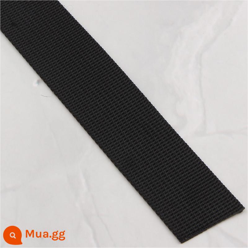 1.5-5CM Ruy Băng Nylon Hố Hoa Văn Màu Mã Hóa Lưng Túi Thay Thế Dây Đeo Vai Dây Đeo Túi Tự Làm Phụ Kiện Phụ Kiện - Vải gợn sóng được mã hóa màu đen