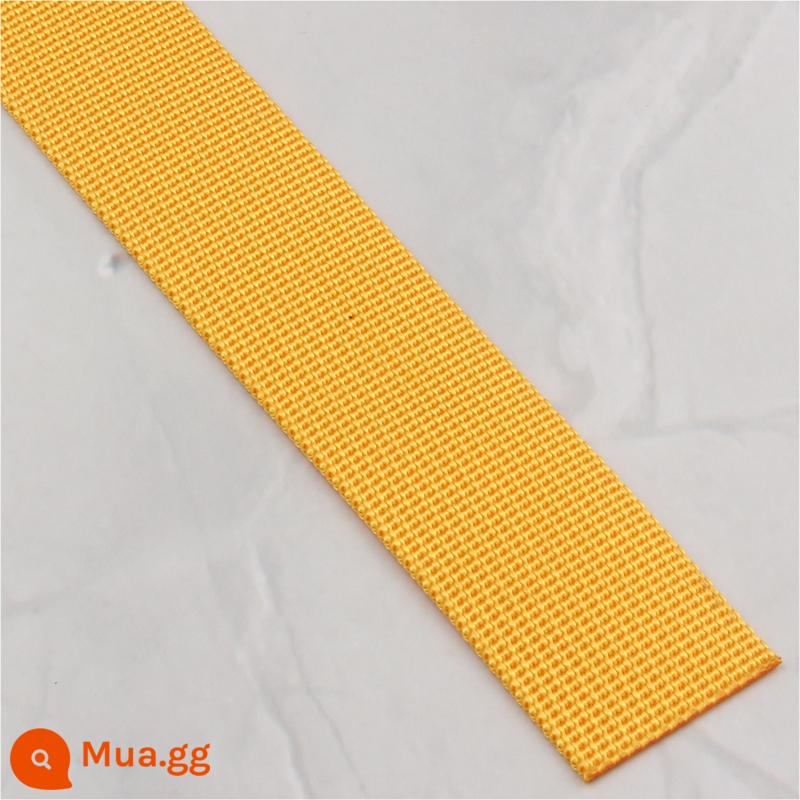 1.5-5CM Ruy Băng Nylon Hố Hoa Văn Màu Mã Hóa Lưng Túi Thay Thế Dây Đeo Vai Dây Đeo Túi Tự Làm Phụ Kiện Phụ Kiện - Vải gợn sóng mã hóa màu vàng