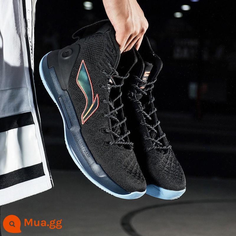 Li Ning Yushuai thế hệ thứ 13 cao và thấp giày bóng rổ nam THẤP Wade's way giày thể thao chiến đấu sinh viên ABAP075-1 - Gỗ đàn hương đen/lạnh có thể kiểm tra chống giả