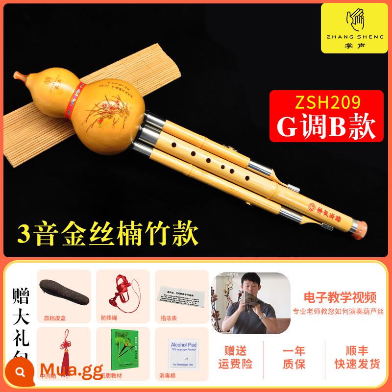 Vỗ tay Mật âm nhạc lụa nhạc C Ultra The Little D -tune G -Metappense F -Tenfrade Trẻ em Sinh viên Generen Golden Silk Bamboo Purple Bamboo - G key 3 tone bầu tre lụa vàng tự nhiên mẫu B + sách