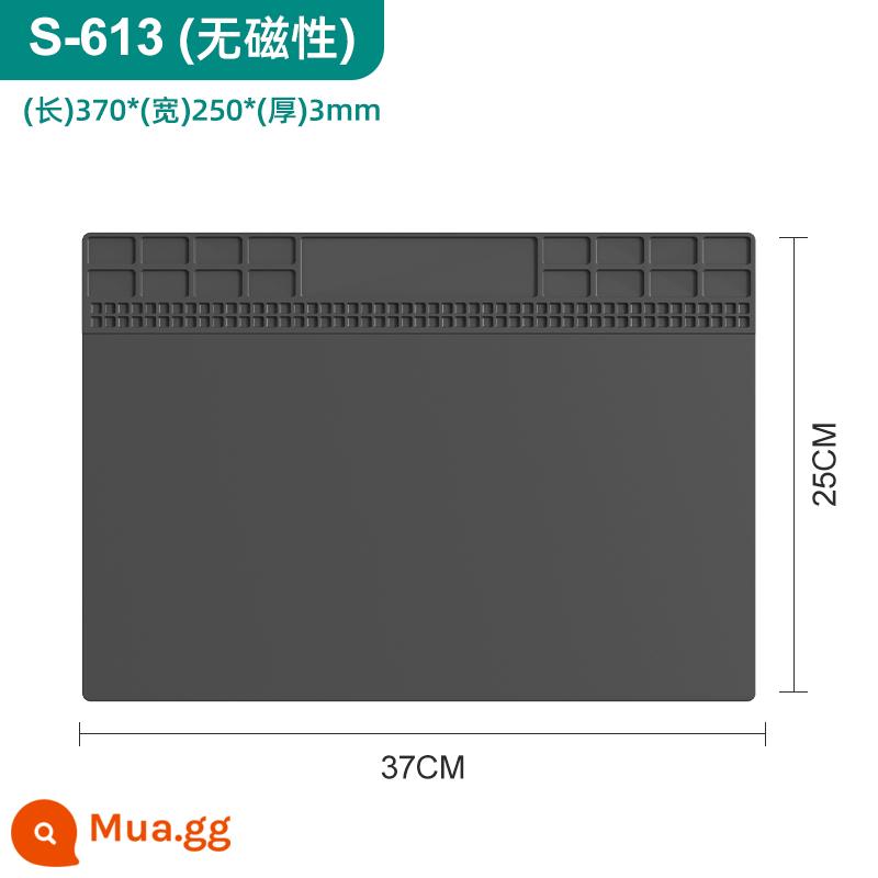 Bàn làm việc sửa chữa máy tính điện thoại di động đệm cách nhiệt đa năng có nam châm chịu nhiệt độ cao súng hàn bàn thảm silicone - S-613 [Tấm silicon cách nhiệt]