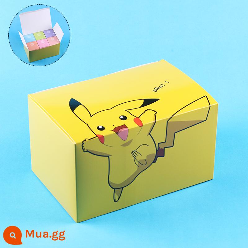 Pokémon chính hãng Pokémon Pokemon Pokemon Pikachu Miao Frog Seed Kabi Beast Model Ornament Doll - Bộ 6 [tư thế ngủ] + hộp quà